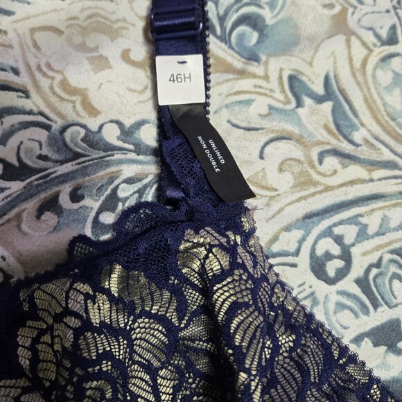 Addition Elle Dessse Navy Bra (size 46H) - Picture 3 of 7